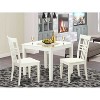Dining Table Set for 4 - Square Kitchen Table & Chairs Set - Modern Wood Dining Room Furniture - 2 of 4