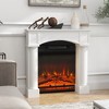 HOMCOM Modern Fireplace Mantel, Freestanding Fireplace Surround for Electric Fireplaces, 43.3" W x 42.8" H, White - 3 of 4