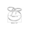 Unique Bargains Dining Table Decoration Alloy Wear Resistance Bow-knot Shape Napkin Rings 6 Pcs - 2 of 4
