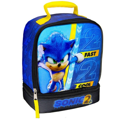 Sonic The Hedgehog Retro Style Gaming Lunch Bag Blue/Black/Orange (One  Size)