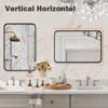 Sweetcrispy Metal Rectangle Wall Mirror| Black - image 4 of 4