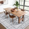Washable Vintage Rug Non Slip Low Pile Rug Soft Throw Floor Cover Foldable Indoor Carpet for Living Room Bedroom Playroom Nursery - 2 of 4