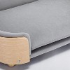 Elevated Dog Cat Bed Pet Sofa With Solid Wood Legs Bent Wood Back Mini Couch With Velvet Cushion For Dogs Cats Pet Supplies - 4 of 4