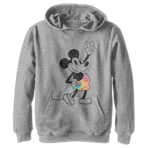 Boy's Disney Tie-Dye Mickey Pull Over Hoodie - 1 of 4