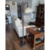 Amora Lighting Tiffany Style Jeweled Reading Floor Lamp Handcrafted Stained Glass Vintage Design 62" Inch High - 2 of 4