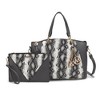 MKF Collection Addison Snake Embossed Women’s Tote Bag with matching Wristlet Pouch by Mia K - 2 of 4