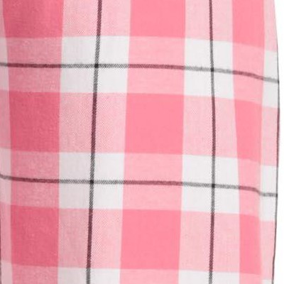 pink plaid - 100% cotton flannel