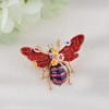 Anna-Kaci Crystal Rhinestone Bee Crystal Rhinestone Brooch Pin - Elegant Enamel Insect Flower Jewelry for Women & Men - 2 of 4