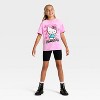 Girls' Hello Kitty Short Sleeve Oversized Graphic T-Shirt - Pink - 4 of 4