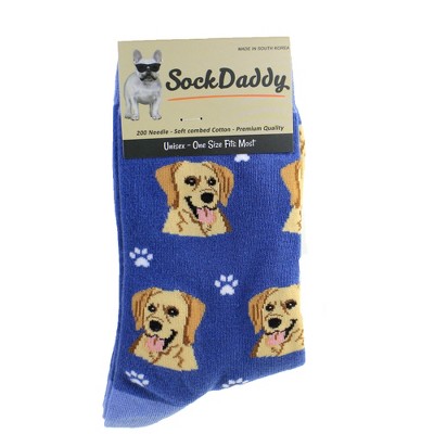 Novelty Socks 15.25" Yellow Labrador Retriever Socks Premium Quality E & S Pet  -  Socks