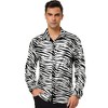 Lars Amadeus Men's Animal Print Button Down Long Sleeve Vintage Shirt - 2 of 4