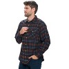 Ashford & Brooks Mens Flannel Button Down Plaid Long Sleeve Casual Shirt - 2 of 4