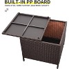 Lviden Outdoor Wicker Storage Side Table - 4 of 4