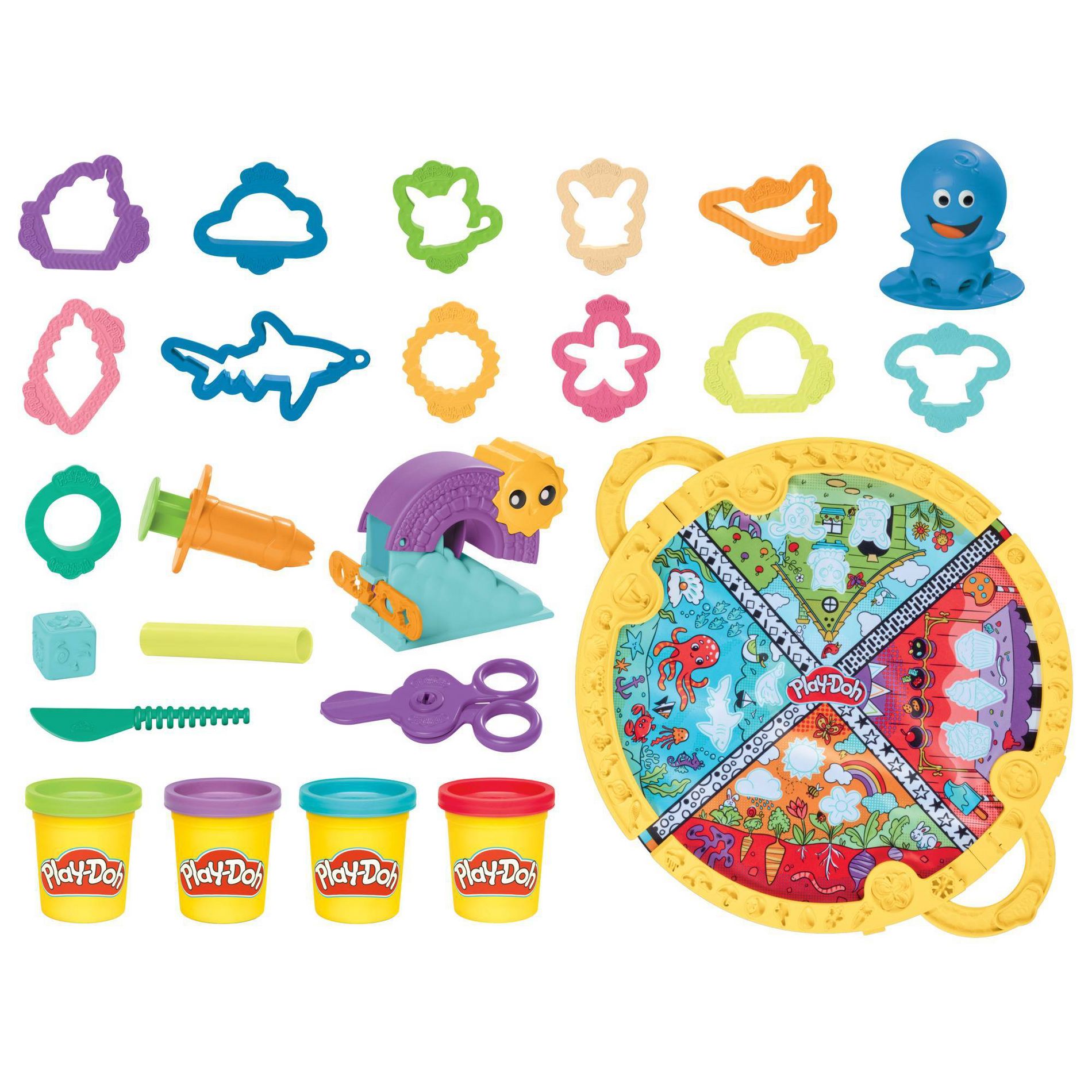 Play-Doh Imagine Anywhere Starter Set Fold N Go Playmat - 24pc