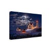 Trademark Fine Art-Michael Blanchette Photography 'Moon over Nubble' Canvas Art - 4 of 4