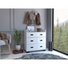 Okak Modern 5-Drawer Chest Versatile Organizer with Combination Drawers (1XL+4 Standard), Sleek Minimalist Design for Small Spaces - 2 of 4