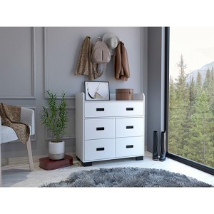 NicBex 5 Drawers Dresser for Bedroom,Chest of Drawers with Black Metal Handle Design,Modern Freestanding Dresser,Storage Dressers for Bedroom - 1 of 4