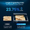LONGER Laser B1 30W Engraver Cutter, 600 mm/s Speed, 17.72inx17.32in Area, Cuts 25 mm Wood & 50 mm Acrylic, Auto Air Assist - 3 of 4