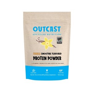 Outcast Foods Vanilla Upcycled Vegan Protein Powder - 19oz - 1 of 4