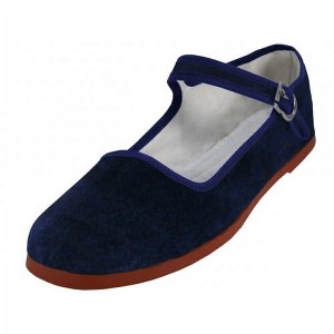 Women's Velvet Mary Jane Shoes Flat Ballet - Bangka - 1 of 1