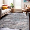 World Rug Gallery Distressed Abstract Design Area Rug:  Stain & Fade-Resistant,  Low Pile,  Runner,  Indoor Use - 2 of 4