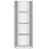 Sapphtopaz Tall Storage Cabinet Decorative Wall Storage Cabinet with 8 Doors and 3 Shelves for Office, Living Room - 2 of 4