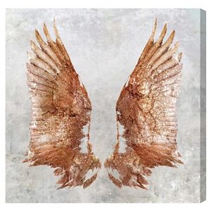 36 X 36 Rose Gold Wings Fashion And Glam Unframed Canvas Wall Art In Pink Oliver Gal Target