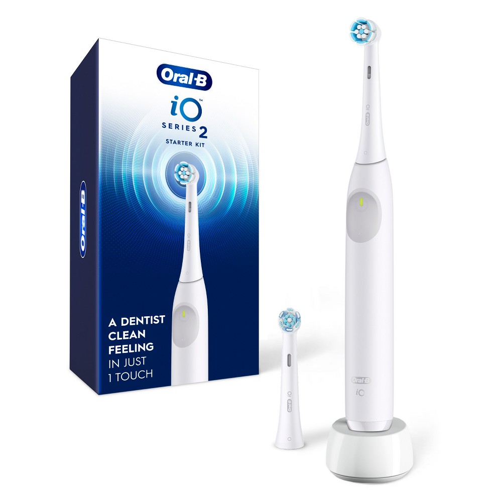 Oral-B iO Series 2 Electric Toothbrush Starter Kit - Pure White