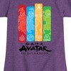 Girls' - Avatar: The Last Airbender - Four Nations Fitted Short Sleeve Graphic T-Shirt - 2 of 4