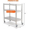 Stainless Steel Shelves, Storage Shelves, Adjustable Shelves, 330lbs per Tier Load Capacity, Kitchen&Garage&Office&Dining Room - 2 of 4