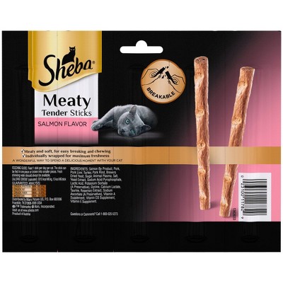 Sheba Meaty Tender Sticks Salmon Flavor Jerky Cat Treats - 0.7oz/5ct