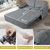 ORRD Oversized Chenille Loveseat Sofa, 2-Seater Deep Seat Cloud Couch, Modern DIY Sofa, Black - 4 of 4