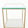 Glam Metal Marble Square Shelving Unit 4 Tier Gold - Olivia & May: Chic Minimalist Display Organizer, No Assembly Required - 4 of 4