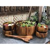 Kalmar Home Solid Acacia Wood 7 Piece - X-Large Salad Bowl with Servers and 4 Individuals - 3 of 3