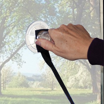 Gray Single Level Cat Window Perch with Suction Cups