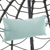 Vynxaria Egg Chair with Stand Indoor Outdoor Swing Chair Patio Wicker Hanging Egg Chair Hanging Basket Chair with Stand for Bedroom Living Room - 4 of 4