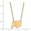 Black Bow Jewelry 14k Yellow Gold Plated Sterling Silver Colorado Buffalos NCAA Necklace 18 Inch - 2 of 4