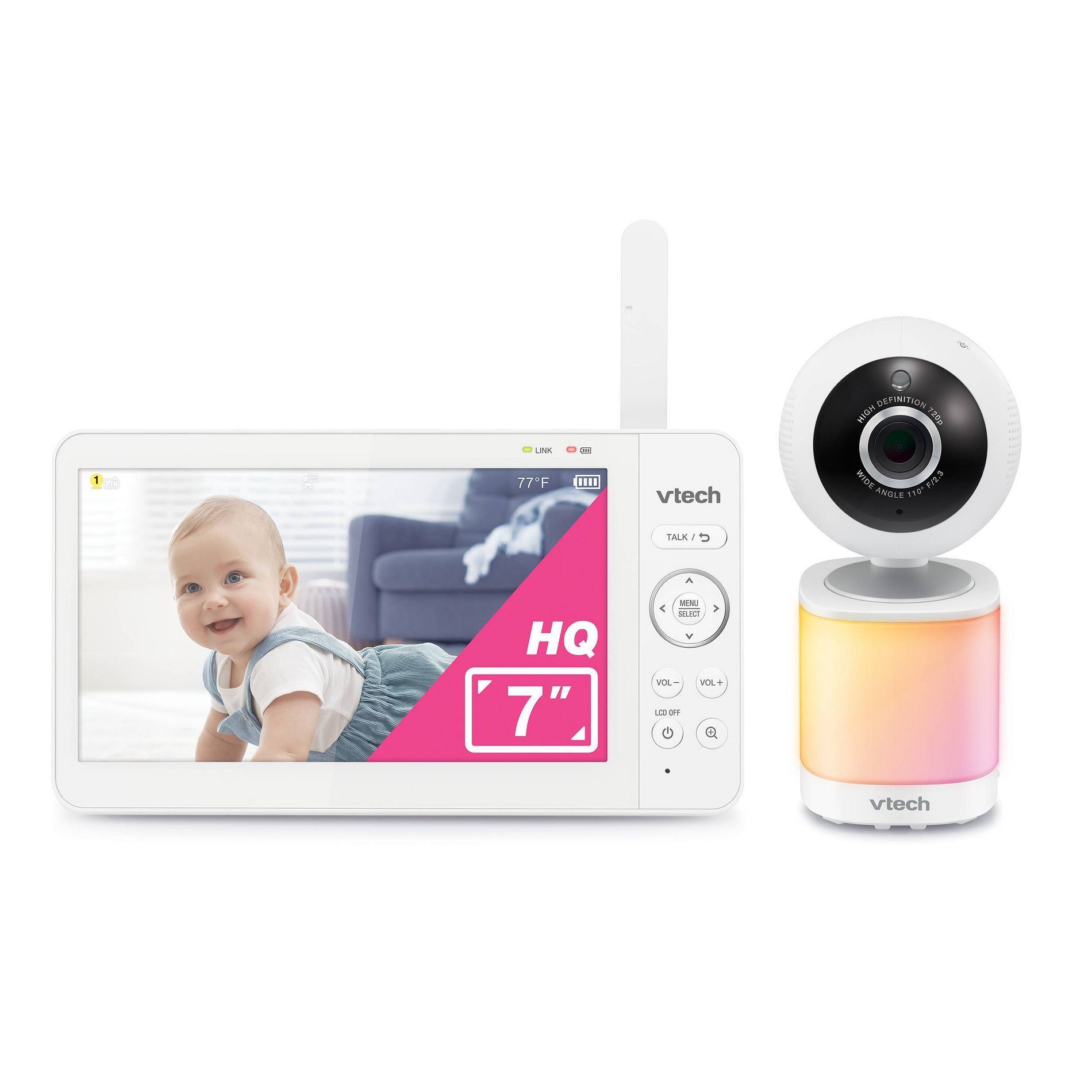 VTech 7" Pan & Tilt Video Baby Monitor