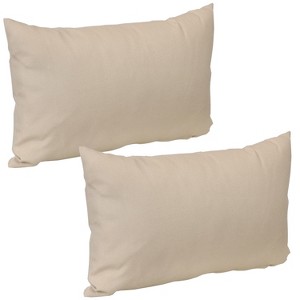 Sunnydaze Indoor/Outdoor Weather-Resistant Polyester Square Decorative Pillow Cover Only with Zipper Closures - 1 of 4