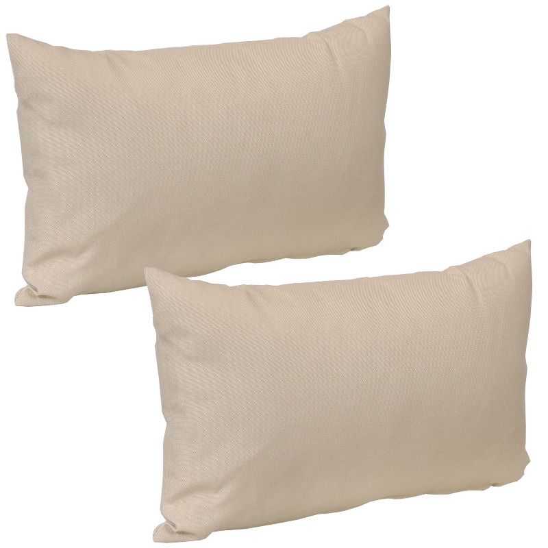 Sunnydaze Indoor/Outdoor Weather-Resistant Polyester Square Decorative Pillow Cover Only with Zipper Closures, 1 of 9