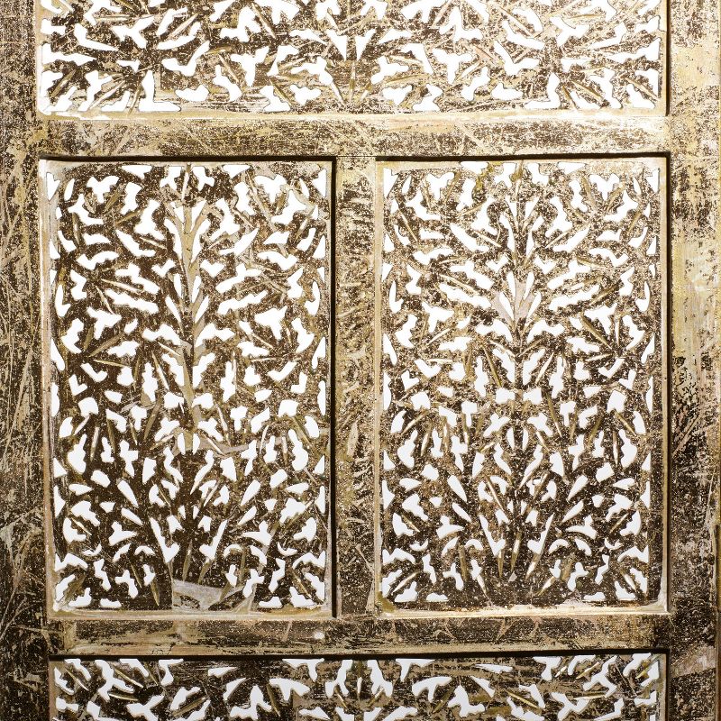 Traditional Intricate Carved Room Divider Screen Gold - Olivia &#38; May, 5 of 11