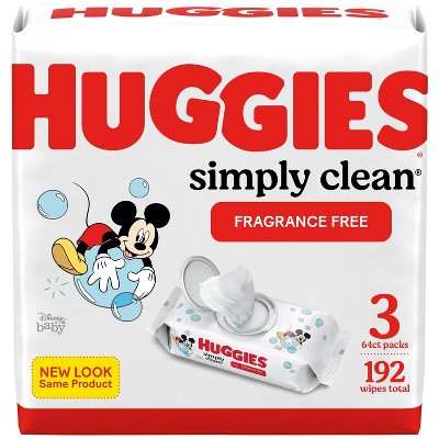 Huggies Simply Clean Fragrance-Free Baby Wipes (Select Count)
