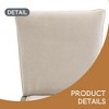 30.5 Inch Height Bar Stools set of 2, Rubber wood Frame,fabric Sponge cushion and Upholstered Barstools - Leovsnove - 4 of 4