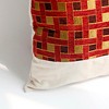 Slickblue Linen Stylish Patchwork Pillow Cushion - Decorative Floor Cushion, 19.7x19.7 inches, 5 Designs Available - 2 of 4