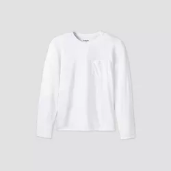 Men's Long Sleeve Perfect T-Shirt - Goodfellow & Co™ White XXL