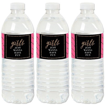 Big Dot of Happiness Girls Night Out - Bachelorette Party Water Bottle Sticker Labels - Set of 20