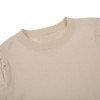 Coolmee Women's Puff Sleeve Sweater Tops Crewneck Basic Knit Pullover Casual Sweaters Blouse - 4 of 4