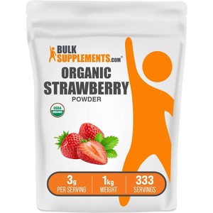 BulkSupplements Organic Strawberry Powder - 1 of 4
