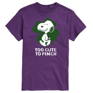 Men's - Peanuts - Too Cute To Pinch Short Sleeve Graphic T-Shirt - 1 of 4
