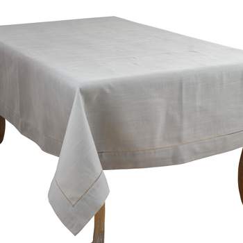 Saro Lifestyle Classic Hemstitch Border Tablecloth